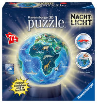 3D Puzzle Nachtlicht Erde bei Nacht