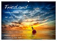 Friesland - verzauberte Landschaft an der Nordsee / CH-Version (Wandkalender 2025 DIN A2 quer), CALVENDO Monatskalender