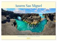 Sao Miguel Azoren - Vulkanisch geprägte Trauminsel im Atlantik (Wandkalender 2025 DIN A2 quer), CALVENDO Monatskalender