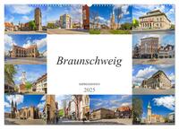 Braunschweig Impressionen (Wandkalender 2025 DIN A2 quer), CALVENDO Monatskalender