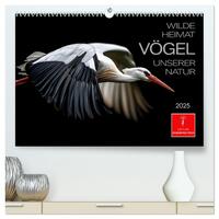 Wilde Heimat - Vögel unserer Natur (hochwertiger Premium Wandkalender 2025 DIN A2 quer), Kunstdruck in Hochglanz