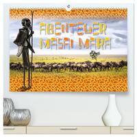 Abenteuer Masai Mara (hochwertiger Premium Wandkalender 2025 DIN A2 quer), Kunstdruck in Hochglanz