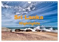 Sri Lanka - Highlights (Wandkalender 2025 DIN A4 quer), CALVENDO Monatskalender