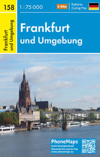 Frankfurt und Umgebung, Radkarte 1 : 75 000