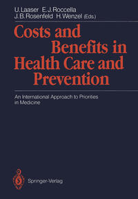 Costs and Benefits in Health Care and Prevention