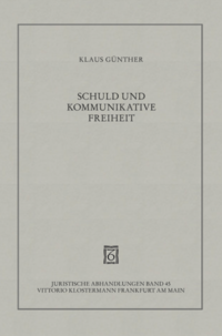 Schuld und kommunikative Freiheit