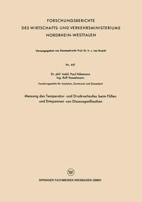 Messung des Temperatur- und Druckverlaufes beim Füllen und Entspannen von Dissousgasflaschen