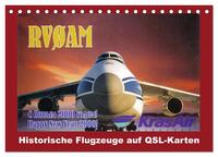 Historische Flugzeuge auf QSL-Karten (Tischkalender 2026 DIN A5 quer), CALVENDO Monatskalender