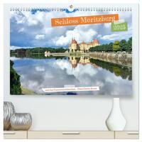 Schloss Moritzburg und das Fasanenschlösschen (hochwertiger Premium Wandkalender 2025 DIN A2 quer), Kunstdruck in Hochglanz