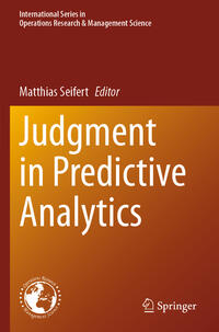 Judgment in Predictive Analytics