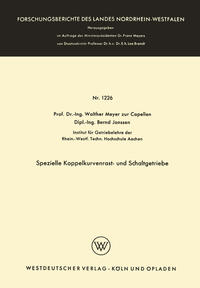 Spezielle Koppelkurvenrast- und Schaltgetriebe