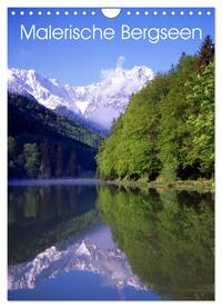 Malerische Bergseen (Wandkalender 2025 DIN A4 hoch), CALVENDO Monatskalender