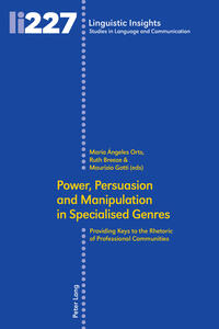 Power, Persuasion and Manipulation in Specialised Genres