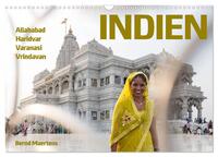 INDIEN Allahabad Haridwar Varanasi Vrindavan (Wandkalender 2025 DIN A3 quer), CALVENDO Monatskalender