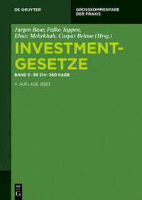 Investmentgesetze / §§ 214 - 360 KAGB