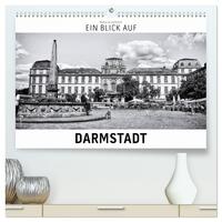 Ein Blick auf Darmstadt (hochwertiger Premium Wandkalender 2025 DIN A2 quer), Kunstdruck in Hochglanz