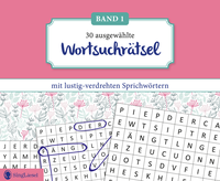 Wortsuchrätsel für Senioren mit lustig-verdrehten Sprichwörtern. Rätsel-Spaß, Beschäftigung und Gedächtnistraining für Senioren. Auch mit Demenz. Großdruck.