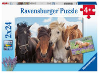 Children's puzzle 2x24 Teile - Pferdeliebe