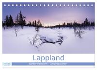 Lappland - Winterwandern Impressionen (Tischkalender 2025 DIN A5 quer), CALVENDO Monatskalender