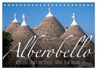 Alberobello – Apuliens Stadt der Trulli (Tischkalender 2025 DIN A5 quer), CALVENDO Monatskalender