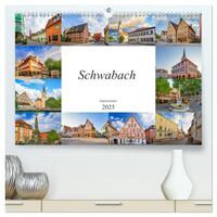 Schwabach Impressionen (hochwertiger Premium Wandkalender 2025 DIN A2 quer), Kunstdruck in Hochglanz