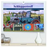 Schleppertreff auf dem Heersberg in Burgfelden (hochwertiger Premium Wandkalender 2025 DIN A2 quer), Kunstdruck in Hochglanz