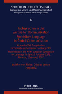 Fachsprachen in der weltweiten Kommunikation / Specialized Language in Global Communication