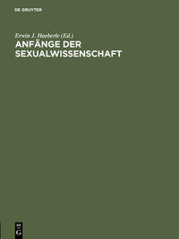 Anfänge der Sexualwissenschaft