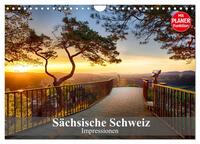 Sächsische Schweiz – Impressionen (Wandkalender 2025 DIN A4 quer), CALVENDO Monatskalender