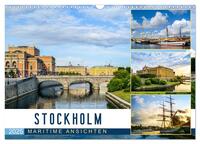 Stockholm - Maritime Ansichten (Wandkalender 2025 DIN A3 quer), CALVENDO Monatskalender