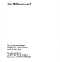 Heinz Mohl zum Abschied