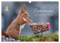 Eichhörnchen Luna und ihre Kinder (Wandkalender 2025 DIN A3 quer), CALVENDO Monatskalender