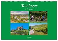 Weinlagen in Franken (Wandkalender 2025 DIN A2 quer), CALVENDO Monatskalender