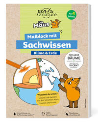 Die Maus - Malblock mit Sachwissen Klima & Erde