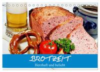 Brotzeit. Herzhaft und beliebt (Tischkalender 2025 DIN A5 quer), CALVENDO Monatskalender