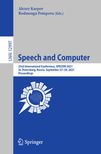 Speech and Computer