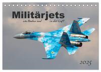 Militärjets am Boden und in der Luft (Tischkalender 2025 DIN A5 quer), CALVENDO Monatskalender