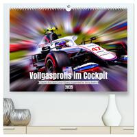 Vollgasprofis im Cockpit (hochwertiger Premium Wandkalender 2025 DIN A2 quer), Kunstdruck in Hochglanz