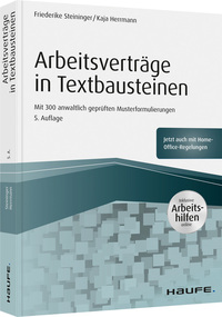 Arbeitsverträge in Textbausteinen - inkl. Arbeitshilfen online