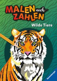 Ravensburger Malen nach Zahlen Wilde Tiere - 32 Motive abgestimmt auf Buntstiftsets mit 24 Farben (Stifte nicht enthalten) - Malbuch mit nummerierten Ausmalfeldern für fortgeschrittene Fans der Reihe