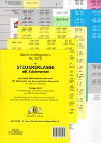 DürckheimRegister® STEUERERLASSE MIT Stichworten