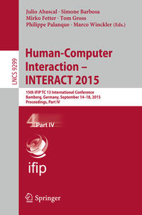 Human-Computer Interaction – INTERACT 2015