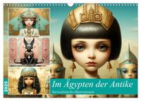 Im Ägypten der Antike. Surrealistische Illustrationen (Wandkalender 2025 DIN A3 quer), CALVENDO Monatskalender