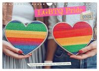 LGBTQ Pride - Regenbogenzeit, der Kalender für Vielfalt und Liebe (Wandkalender 2025 DIN A4 quer), CALVENDO Monatskalender