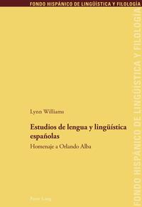 Estudios de lengua y lingüística españolas