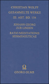 Johann Georg Zur Linden: Ratio meditationis hermeneuticae