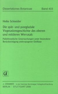 Die spät- und postglaziale Vegetationsgeschichte des oberen und mittleren Werratals