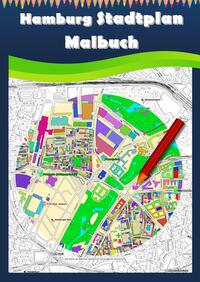 Hamburg Stadtplan Malbuch