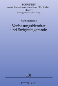 Verfassungsidentität und Ewigkeitsgarantie