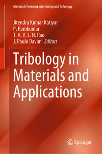 Tribology in Materials and Applications